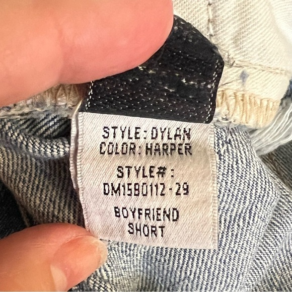 Lovers & Friends Dylan Boyfriend jeans shorts, distressed, color Harper, sz 24 - Picture 7 of 15
